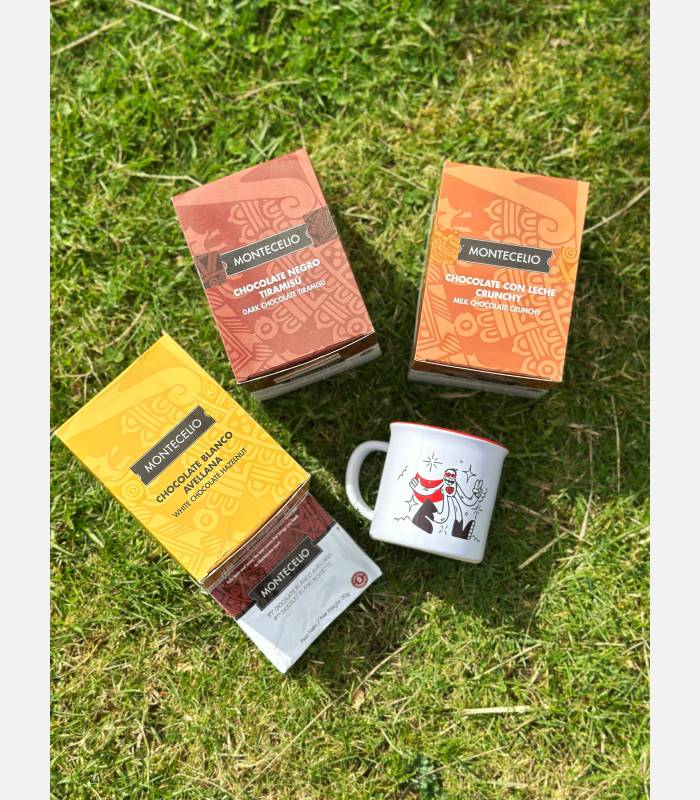 Pack 4 cajas de chocolate + 1 taza navideña | Cafento Shop