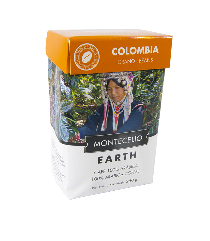 Café Montecelio Earth de Colombia en grano - 250g | Cafento Shop