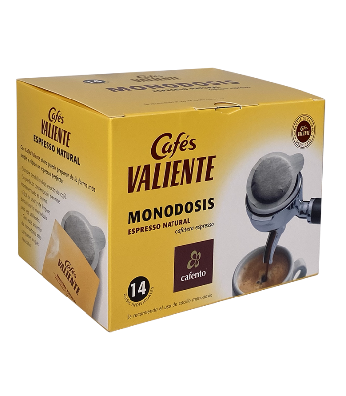 Monodosis café natural Valiente - 14 unidades | Cafento Shop