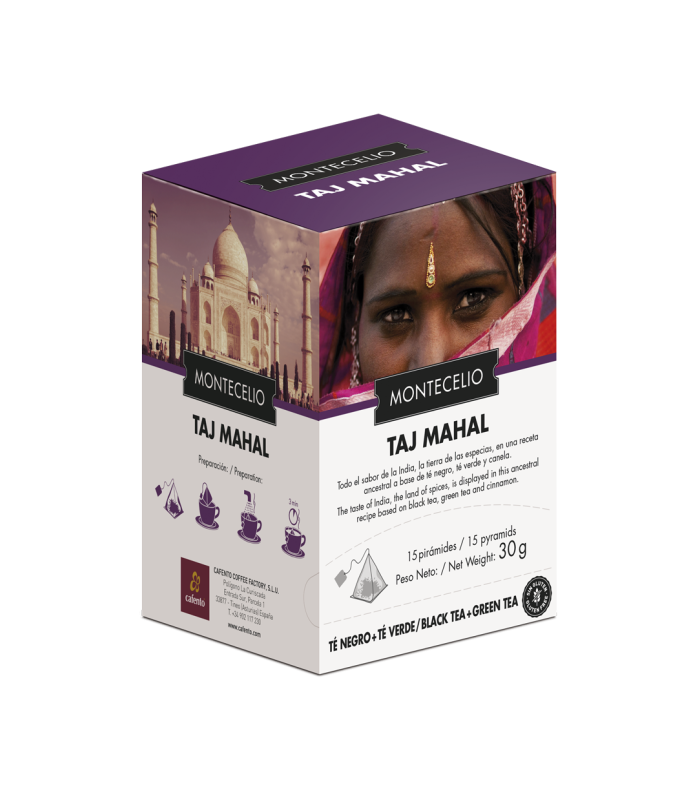 Piramides Montecelio Taj Mahal - Té negro, verde y canela | Cafento Shop
