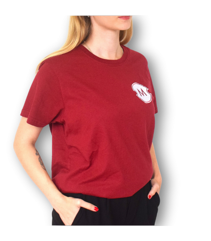 Camiseta roja Coffee World – Merchandising oficial para amantes del café