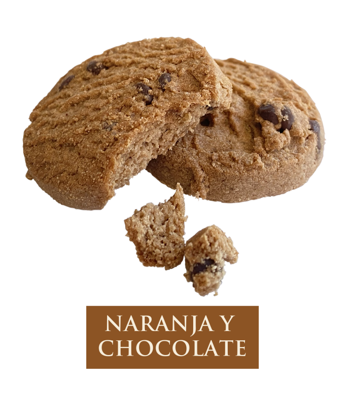 Galletas artesanas de chocolate y naranja. Caja 500gr. | Cafento Shop