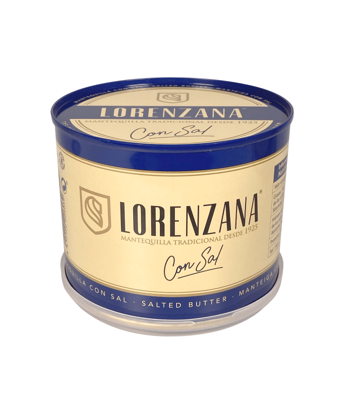 Mantequilla tradicional con sal Lorenzana - 500g | Cafento Shop
