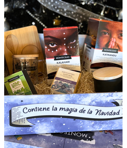 Caja de Navidad Relax | Tés Montecelio, Vela y Jabón de Café