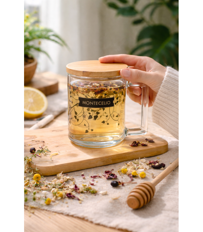 Pack de 3 infusiones en rama + tetera de cristal con tapa de bambú | Cafento Shop