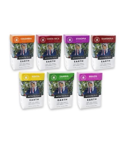 Pack café en grano 5 orígenes | Montecelio EARTH 100% arábica