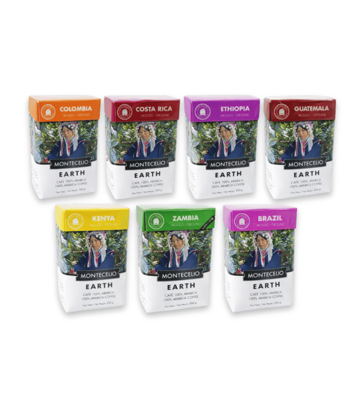 Pack café molido 5 orígenes | Montecelio EARTH 100% arábica