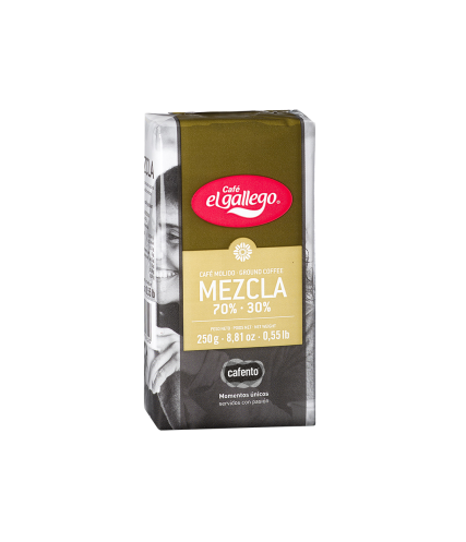 Café El gallego pleno aroma 70/30 molido - 250g | Cafento Shop