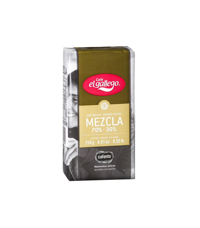 Café El gallego pleno aroma 70/30 molido - 250g | Cafento Shop