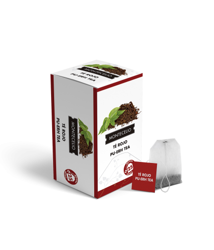Bolsitas té rojo pu erh Montecelio - 25 unidades | Cafento Shop