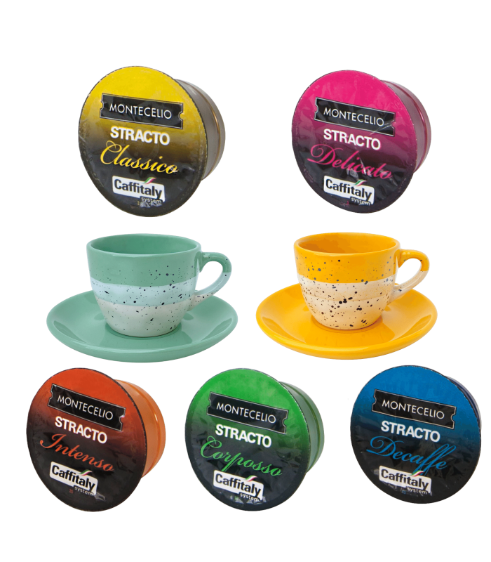 Pack Espresso: 160 cápsulas stracto + 2 tazas espresso regalo | Cafento Shop